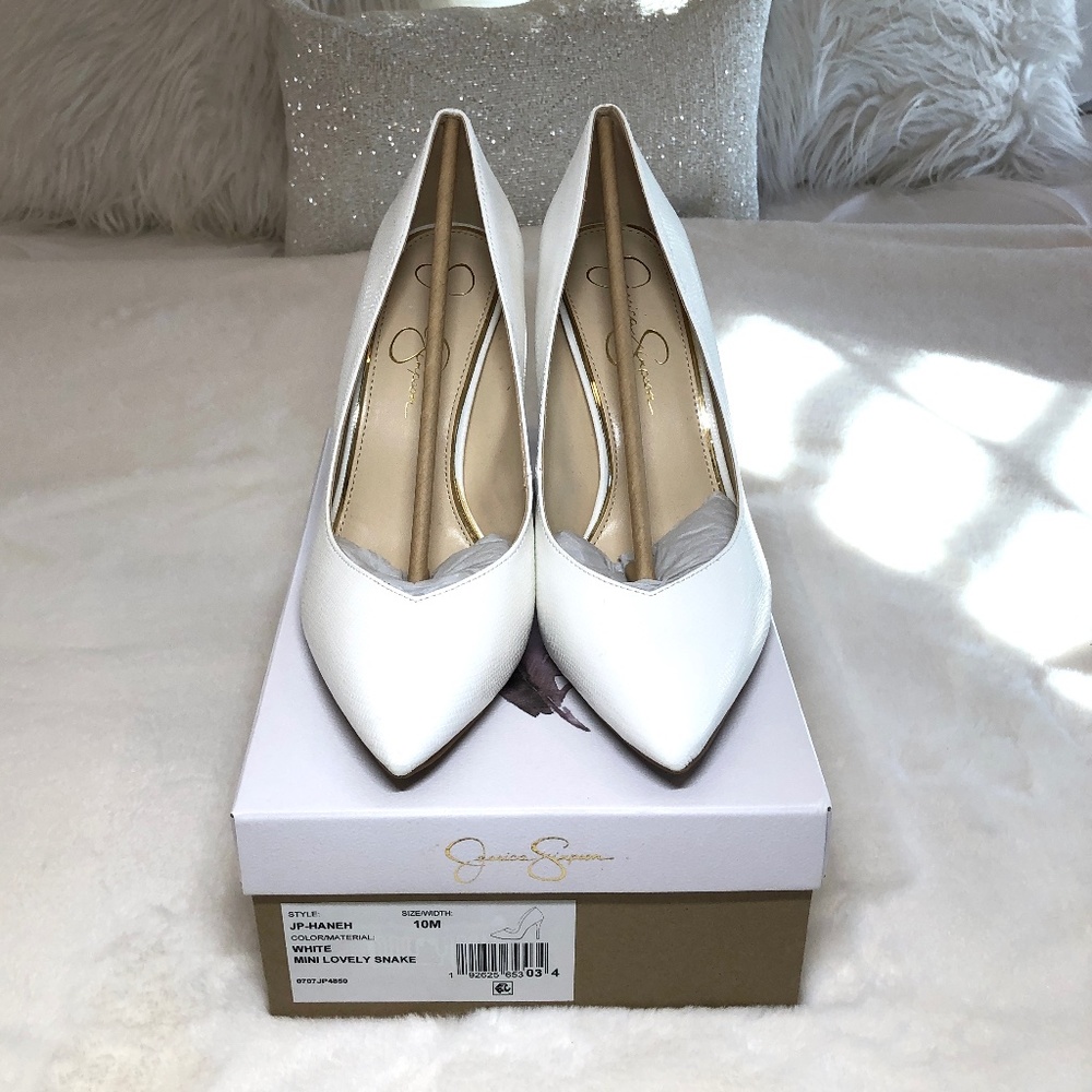 NIB Jessica Simpson Haneh Pump | White 10